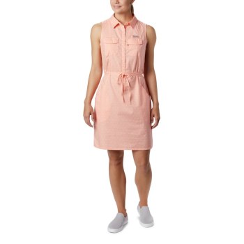 Columbia PFG Bonehead Stretch Sleeveless, Vestidos Rosas Para Mujer | 932748-KIG